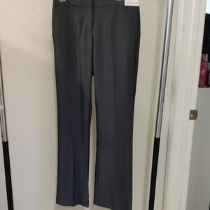 NEW NY&C Women's Bootcut City Stretch 7thAve Dress Pant MidRise Sheen Charcoal 4